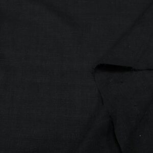 Stoff Lyria-Leinen  flammé schwarz soft & heavy