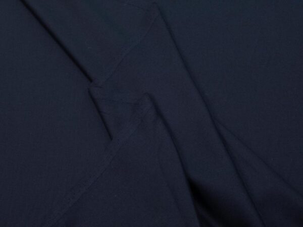 Stoff Wollgabardine soft & cosy Nachtblau – Bild 2