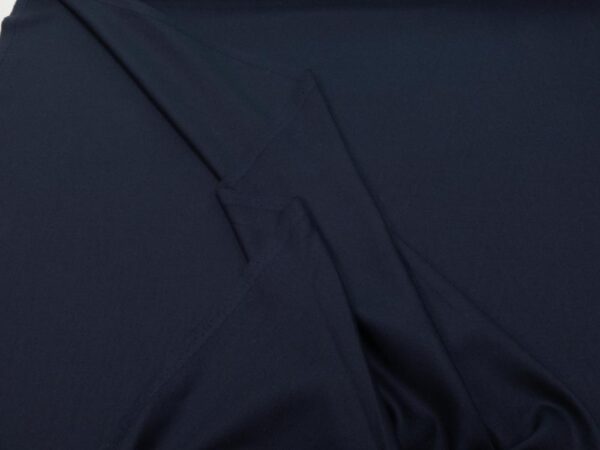 Stoff Wollgabardine soft & cosy Nachtblau – Bild 3