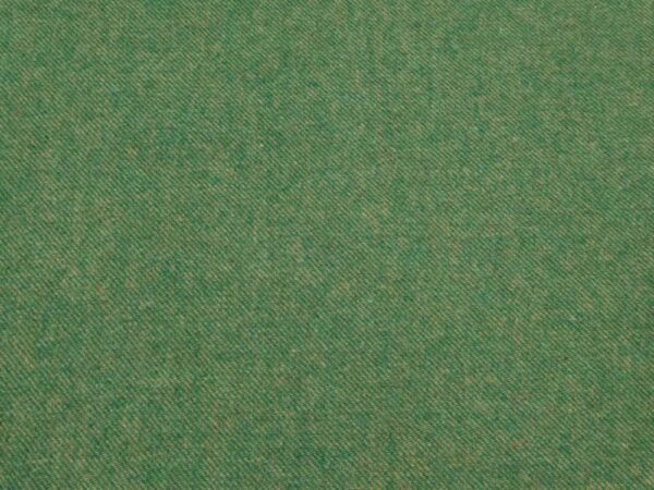 Stoff Wolle Köper melange grün-beige