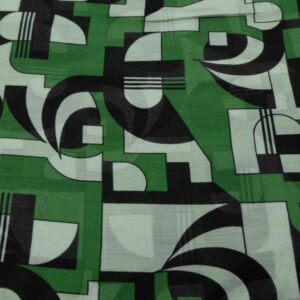 Stoff Baumwolle-Seide Foulard Art Deco Grafisch Sommer