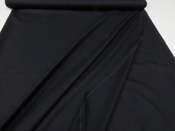 Stoff Wollkrepp schwarz – Bild 2