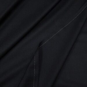 Stoff Wollkrepp schwarz