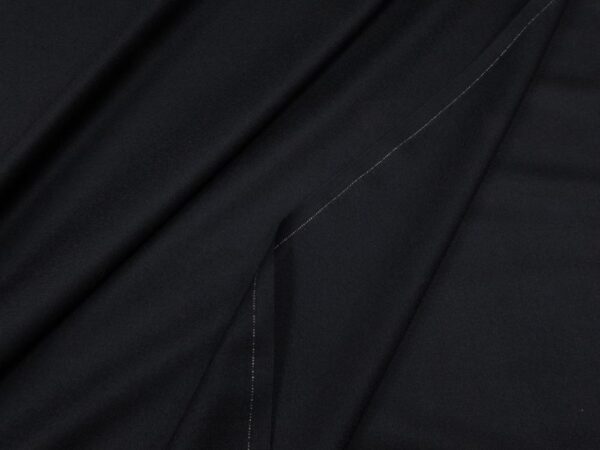 Stoff Wollkrepp schwarz