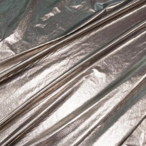 Stoff Kunstseide Raster gold