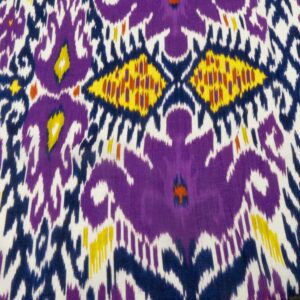 Stoff Leinen Viskose Ikat violett