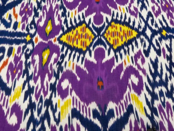 Stoff Leinen Viskose Ikat violett