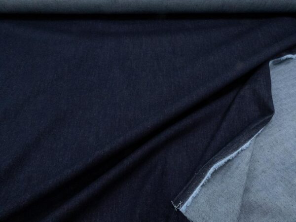 Stoff Denim soft & dark nachblau – Bild 2