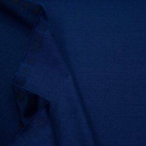 Stoff Pikee Jersey blauschwarz meliert
