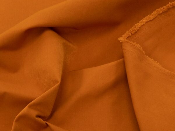 Stoff Kunstfaser Mantel Burnt orange – Bild 2