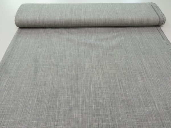 Stoff Leinen-Seide Pied de Poule mini schwarz-weiss – Bild 3