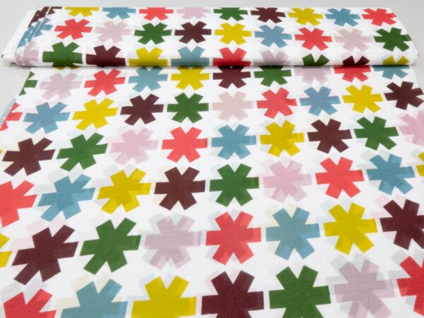 Stoff BW-Seide Voile cross all over – Bild 3