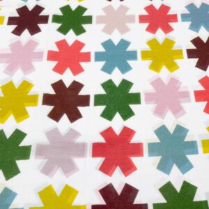 Stoff BW-Seide Voile cross all over