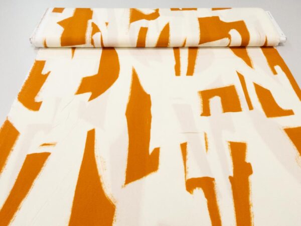 Stoff Viskose Graphika XL rost-creme – Bild 3