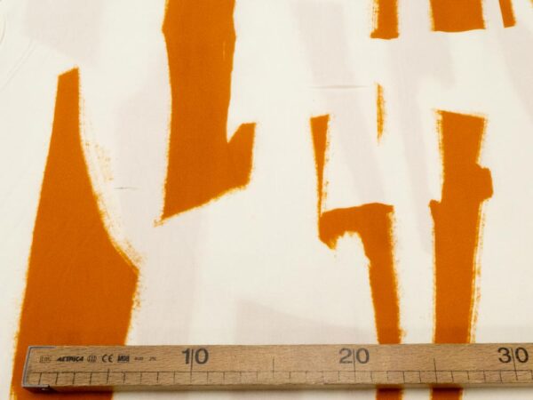 Stoff Viskose Graphika XL rost-creme – Bild 4