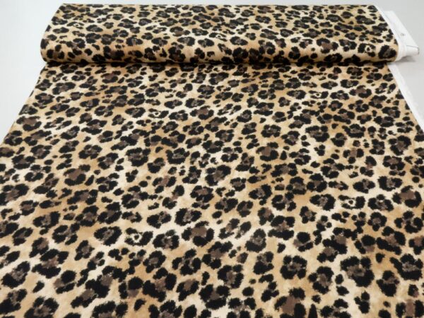 Stoff Viskosekrepp soft Leo – Bild 3