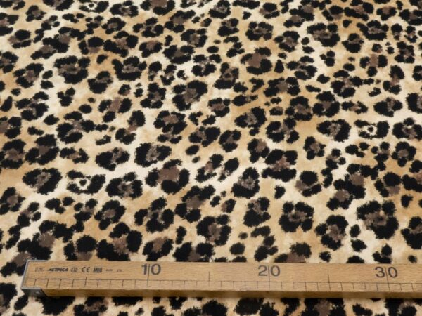 Stoff Viskosekrepp soft Leo – Bild 4