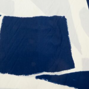 Stoff Viskose Graphika Big Print XXL blau-creme