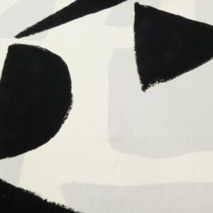 Stoff Viskose Graphika Big Print XXL schwarz-creme