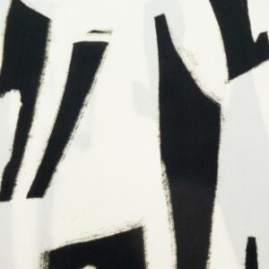 Stoff Viskose Graphika XL schwarz-creme