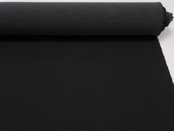 Stoff Wolle Jersey schwarz-weiss Punkte – Bild 3
