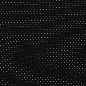 Stoff Wolle Jersey schwarz-weiss Punkte