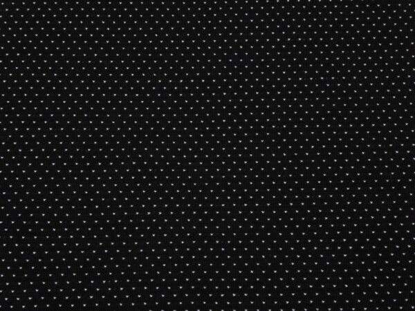 Stoff Wolle Jersey schwarz-weiss Punkte