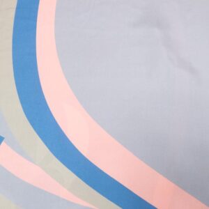 Stoff Seide Art Deco Pastell Rapport 169cm