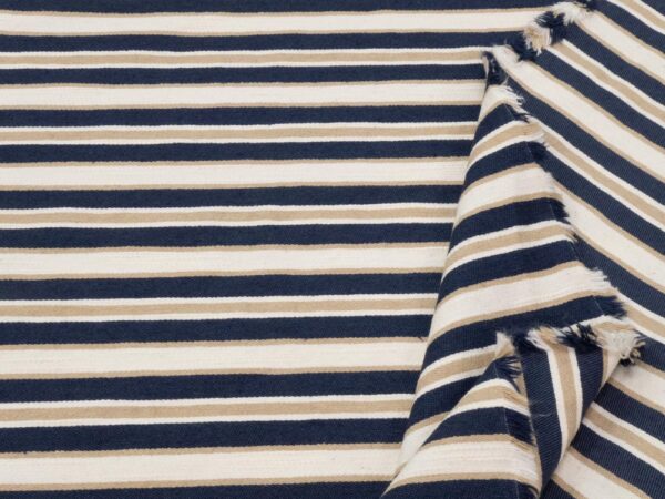 Stoff Denim la Provence Streifen quer – Bild 2