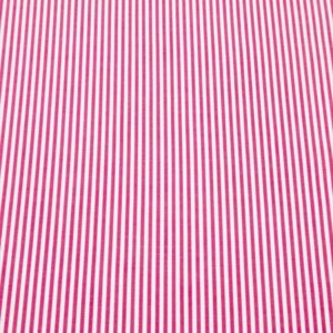 Stoff Cotton Lawn Streifen 2mm dunkelrosa-weiss