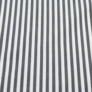 Stoff Cotton Lawn Streifen 6mm schwarzgrau-weiss