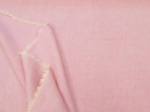 StoffLeinen changeant rosa-hellbeige