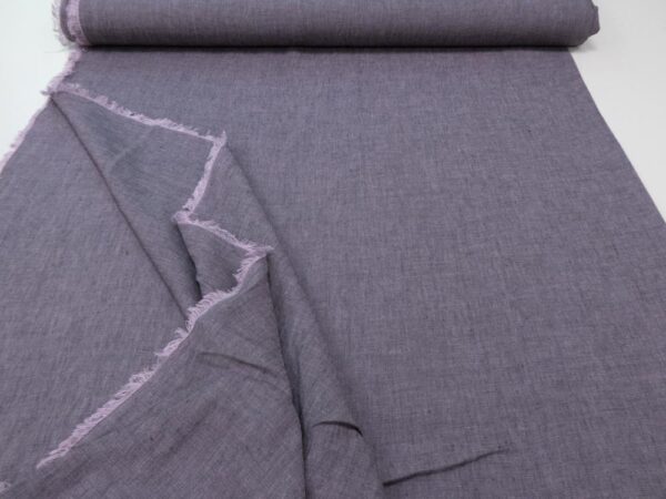 StoffLeinen changeant grau-lavendel – Bild 2