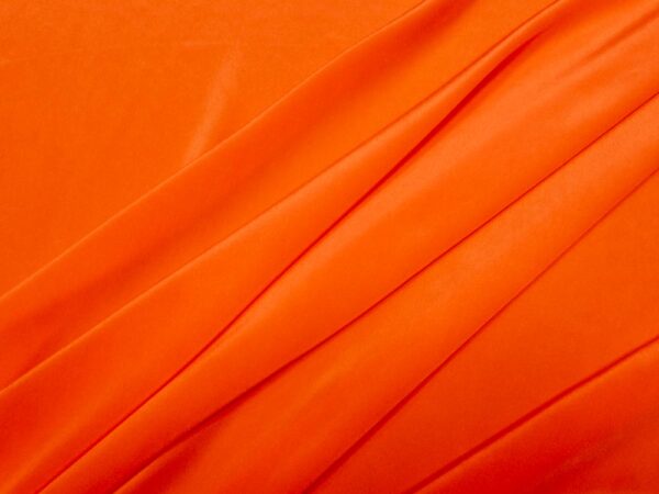 Stoff Seidenkrepp orange