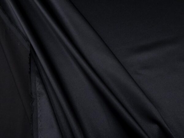 Stoff Baumwolle Satin el. Fest schwarz