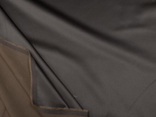 Stoff Baumwolle Satin el. Fest Rain Drum Brown