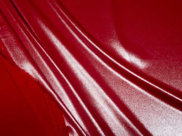 Stoff Shinyglitter Rot-silver