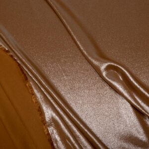 Stoff Shinyglitter Braun-silber
