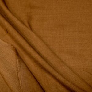 Stoff Wolle Gabardine Doubleface supersoft Nussbraun