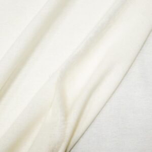 Stoff Wollgaze fein Star White