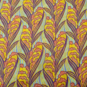 Stoff Baumwolle Voile Art Deco Blumen