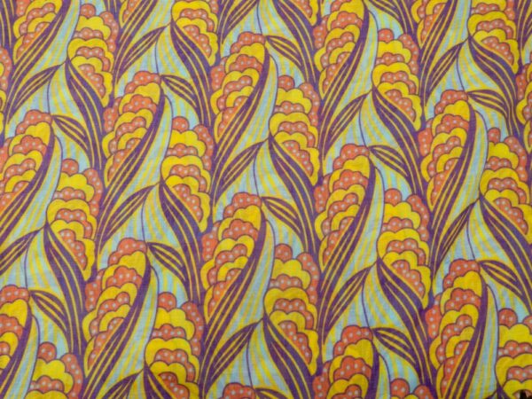 Stoff Baumwolle Voile Art Deco Blumen
