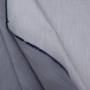 Stoff BWTwill Chambray dunkelblau-weiss