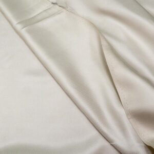 Stoff Seidentwill uni White Onyx