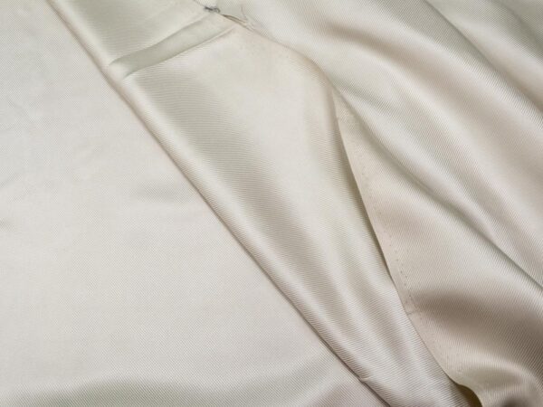 Stoff Seidentwill uni White Onyx
