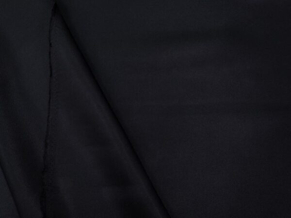 Stoff Seidentwill uni schwarz