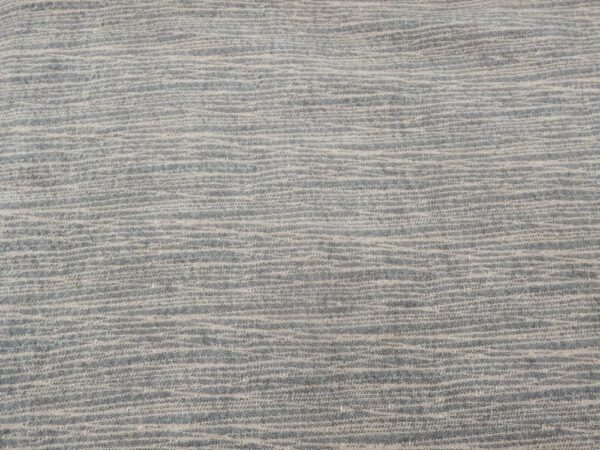 Stoff Leinen Doubleface robust Wellen beige-silverblue – Bild 3