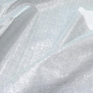 Stoff schwer und glänzend silber