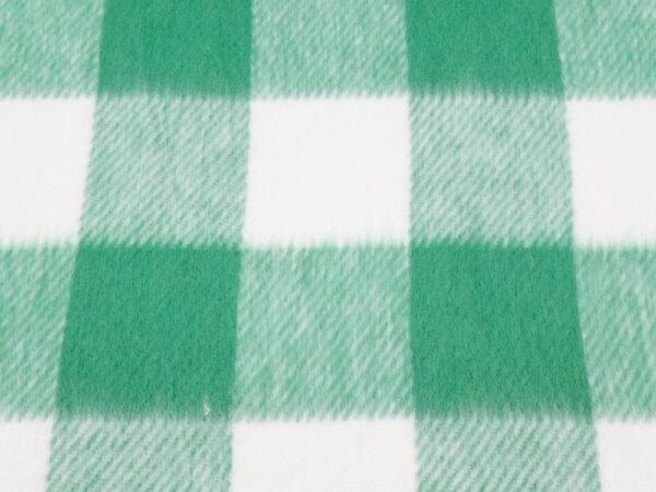 Stoff Baumwolle Decke Karos XXL grün-weiss