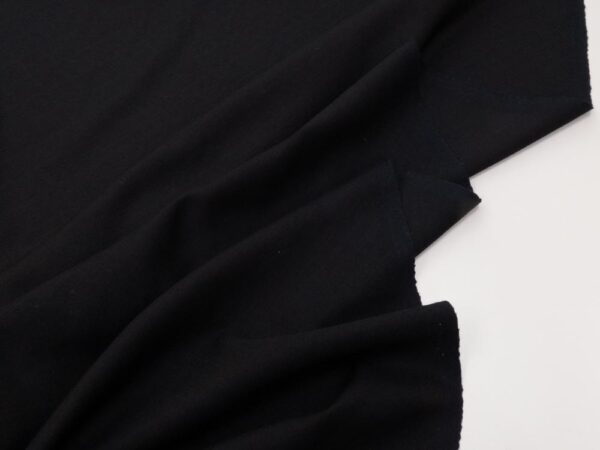 Stoff Wolle Rhomben schwarz in schwarz